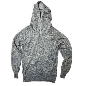 Green Tea Women’s Small Gray Heather Pullover Hoodie Kangaroo Pocket